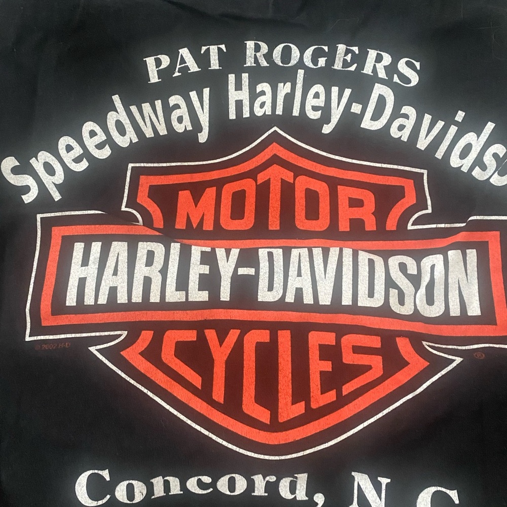 Harley-Davidson Black Tee with Red and White Logo